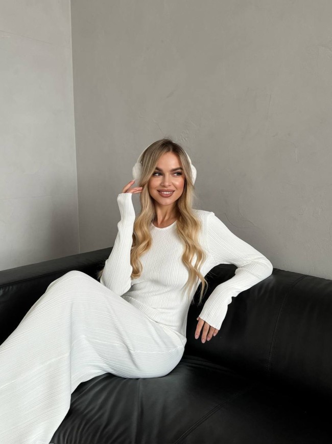 Трикотажное платье макси