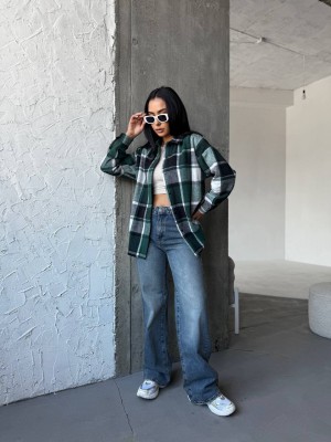 Теплая рубашка из байки