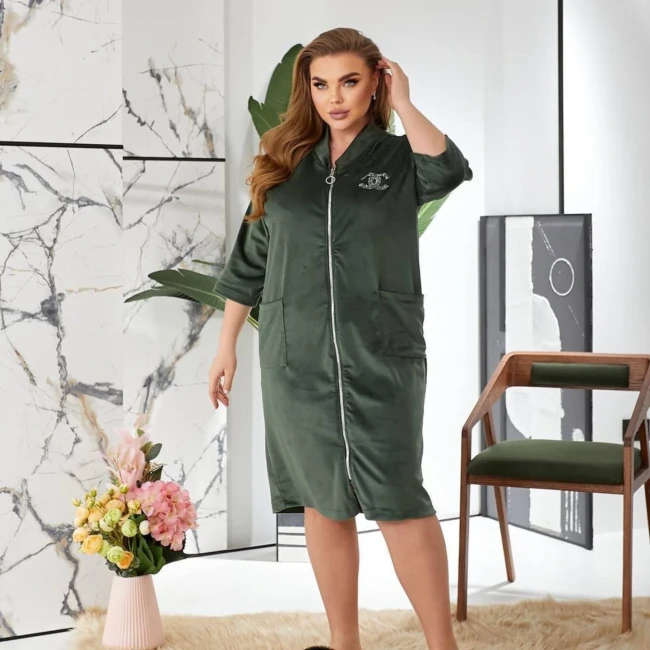 Велюровый халат