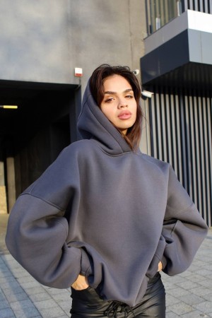 Графитовый худи