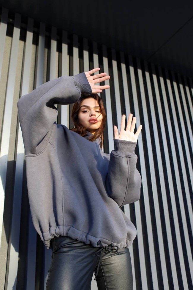 Графитовый худи