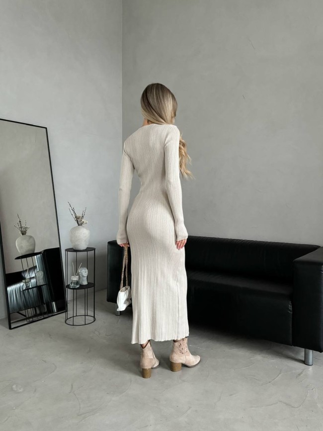 Трикотажное платье макси